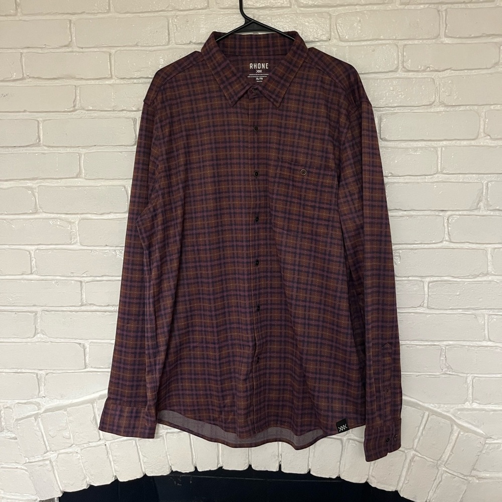 Mens rhone hardy flannel shirt size extra large